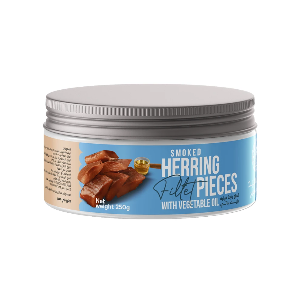 Herring fillet with vegetable oil